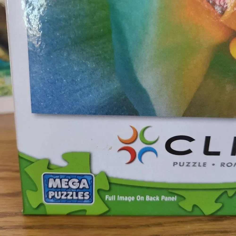 500 Piece Puzzle Lot - Set of Two - Turtle and Flower - Buffalo and Mega Puzzles